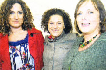 Charlene Craig, Karen Cleland and Maria Campkin at the Hilden pictured at the Hilden Beer Beer Festival Picture By: Aidan O'Reilly