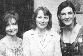 Debbie Wallace, Allison Patterson and Tona Bradley, members of the Staff Room Committee who organised the event at the Dunadry.