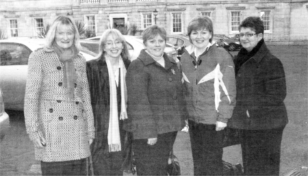 Autism mums outside Leinster house Dublin