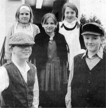 The Moira P7 pupils include: back row: Bethany Turley, Caroline Chambers, middle: Niamh McNeill, front row: Ryan Gillian and Jonathan Warnock.