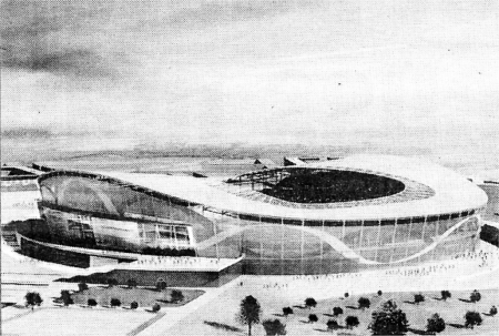 How the proposed National Stadium at the Maze would have looked.