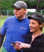 Coaches Irene McCaffrey and David Bradford