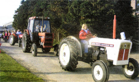 The ladies tractor run was held to raise money for ovarian cancer charity Angels of Hope.