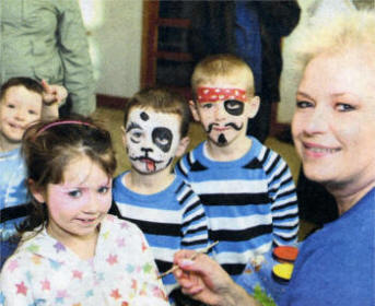 Wish Children get face painting makeover from Kim