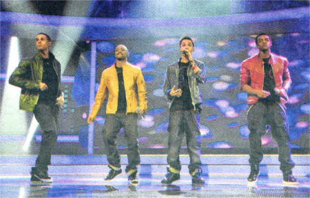 JLS performing on last Saturday's show