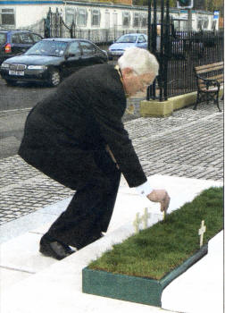 ABOVE: Lisburn Mayor, Councillor Ronnie Crawford launches the 2008 Poppy Appeal at the Lisburn Cenotaph on Saturday November 1.