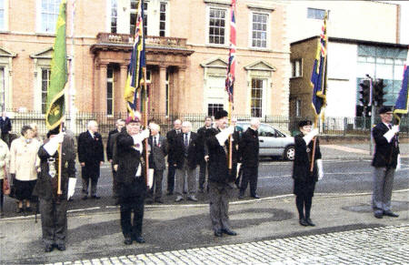 Lisburn Mayor, Councillor Ronnie Crawford officially launched the 2008 Poppy Appeal during a ceremony at the Lisburn Cenotaph on Saturday November 1.