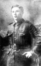 Sergeant T Davidson, grandfather of Lisburn man Tommy Bell. US2608- WW1 Soldier