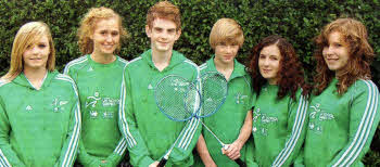  Friends pupils Caroline Black, Kirsty Walker, Ruaraidh Sim, Matthew Getty, Ruth Roddis and Rachel On who recently competed in Badminton at the UK School Games.