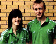 Friends pupils Chloe Boomer and David Thompson who recently competed in the UK School Games in Athletics and Swimming.