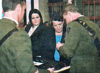 Presentation of the Elizabeth Cross to Relatives of Bombadier Craig Hopson