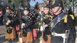 The musical programme was provided by the Pipes and Drums of 2 Royal Irish/152 Transport Regiment.
