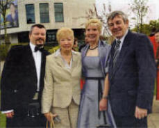 Janet Gray with her brother Ian Snowdon and parents Maureen and John Snowdon.
