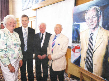 From left: Dame Mary Peters, Professor Peter Gregson, Dr Jack Kyle, Alderman Jim Dillon.