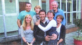 Past Pupils with Past Staff — Dalton Ross, Dorothy Armstrong, Lawrence Hooke, Vilinda Ross, Brian Walsh, Valerie English and Gerry Nixon.