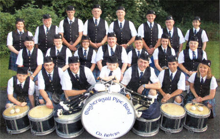 Magheragall Pipe Band who performed at the Brookmount Cultural & Education Society Ulster Scots American festival.