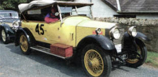 Glenavy man Denis Wilson in his 1927 Rolls Royce Tourer. He was accompanied on the run by his wife Gill.