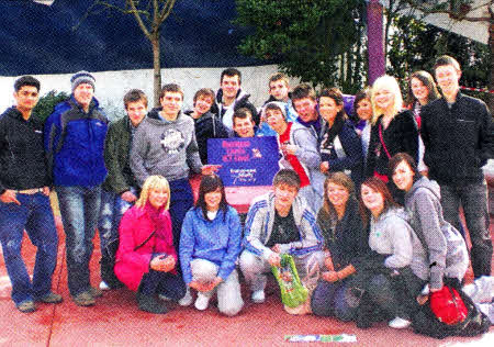 The group from Fort Hill College who went to the Disneyland Resort, Paris.
	