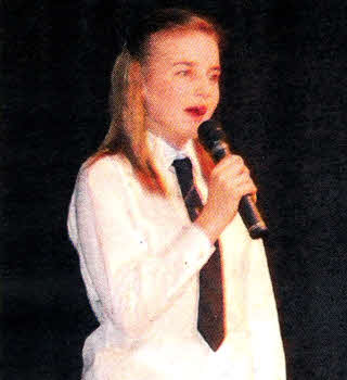 Caitlyn McCrea singing at the recent Laurelhill Community College Spring Concert. 