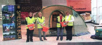 Members of the Lagan Valley Rotary Club during their collection for victims of the earthquake in Haiti