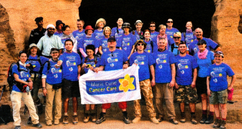 The group from Northern Ireland who took part in the Marie Curie trek.