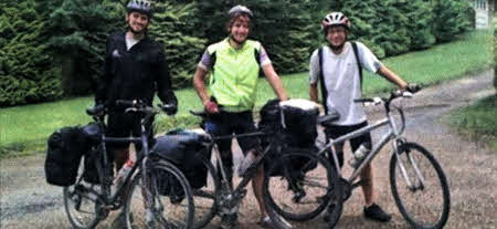 Left to right Jamie Humphries, Robbie McFaul and Graeme Greenfield