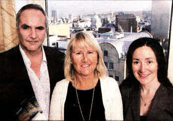 At the launch of the 'Trauma & Spirituality' Conference are (l-r): Peter McBride, Niamh Group Chief Executive; Jill Hendron from Ballinderry and Colleen Brown, Journey Towards Healing Programme Co-ordinator.