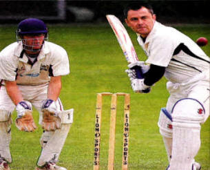 Tom Crookshanks batting for Derriaghy in Saturday's match against Laurelvalel US341O-517cd