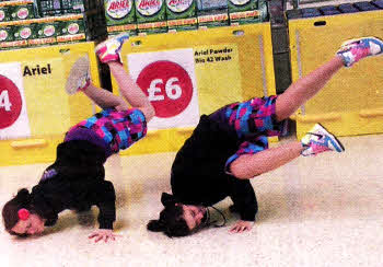 Dancers from Hip Hop sensations Urban Funk at Tesco store in Crumlin