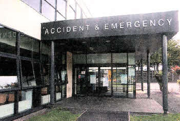 Lagan Valley Hospital A&E.