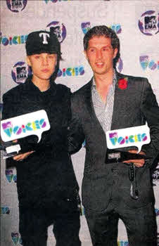 Ben with Justin Bieber.