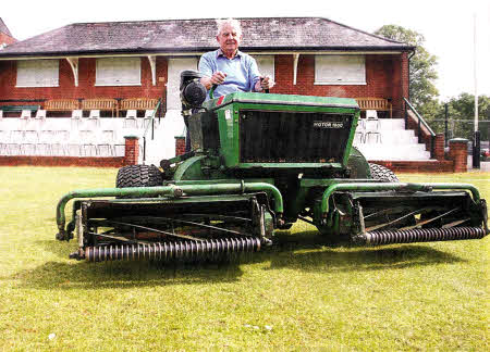 Cecil working at the crease this week.