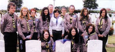 Spartans Explorer Unit at The Huts Cemetery