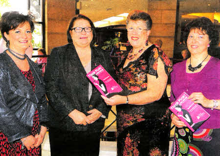 L-r Myree McClure, Lisburn, Rosemary Shrager, Liz Atkinson UCF, Amanda Jess, Lisburn