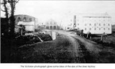 This Victorian photograph gives some idea of the size of the linen factory