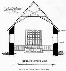 SECTION OF THE "MIDDLE" CHURCH, SHOWING ROOF.