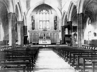 The Cathedral in its early years lacked the rich mosaic decoration for which it became renowned. The transepts and bell tower were added 1888-90.