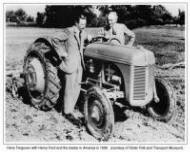 Harry Ferguson with Henry Ford in America in 1939 (courtesy of Ulster Folk and Transport Muesm).