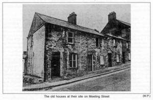 The old houses at their site on Meeting Street