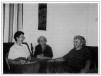 Mary, Martha and me. Photograph by Michael - who thinks "it's not bad considering the subiect matter!"