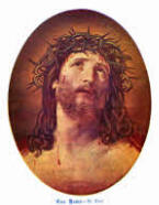 Ecce Homo—By Reni. This well-known and impressive picture of Our Lord, crowned with thorns, is by Guido Reni, an artist of the Bolognese School. Reni was born at Calvenzano in 1575, and studied under Calvert and Carracci in Bologna. He spent five years in Rome, where he came under the influence of Caravaggio. He died at Bologna in 1642. ' Ecce Homo ' hangs in the National Gallery, London, by whose permission it is here reproduced.