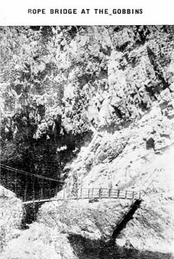 ROPE BRIDGE AT THE GOBBINS