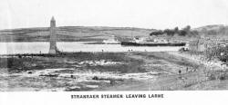 STRANRAER STEAMER LEAVING LARNE