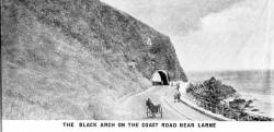 THE BLACK ARCH ON THE COAST ROAD NEAR LARNE