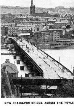 NEW CRAIGAVON BRIDGE ACROSS THE FOYLE