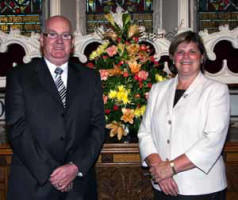 Wesley Dickinson - Rector’s Warden and Ann Elliott - People’s Warden.