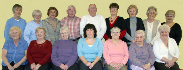 Leader Teresa Johnston (centre in front row) and the Golden Expectations Group, Christ The Redeemer Church, Lagmore, pictured in February 2009.