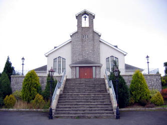 All Saints’ Church, Ballela. The church, reopened in 1994, enjoys an elevated site overlooking the remains of the old church and the cemetery around it.