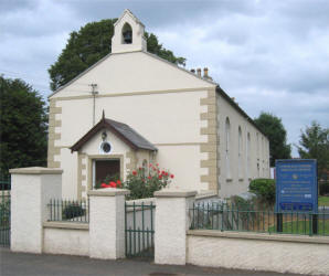 Ballindery Moravian Church, opened on Christmas Day, 1751; altered and added to in 1821; and rebuilt in 1835. 