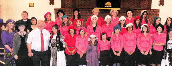 Visitors from the Deborah House, Romanian pictured at a farewell service in Hillsborough Free Presbyterian Church on Sunday evening (August 19). Included are Rev Gary Goodes and his wife Dianne and Rev Dr Stanley Barnes and his wife Ina (left) and Little John, Conductor, Heather Garrett, accompanist and David Williamson MBE, Clerk of Session (right).